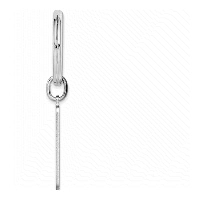 Rhodium Key Ring – view 2