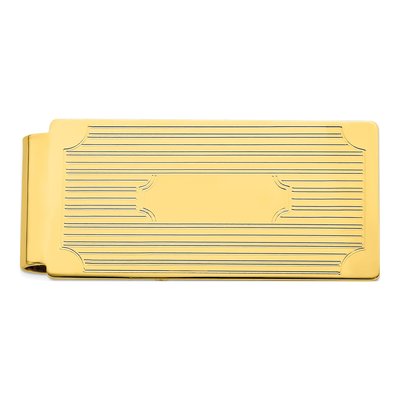 Men's Gold-Plated Hinged Money Clip