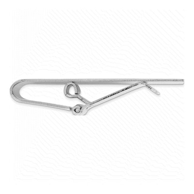 Rhodium-Plated Hinged Money Clip – view 2