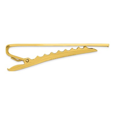 Gold-Plated Engravable Tie Bar – view 2