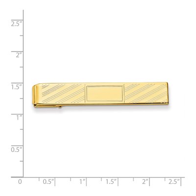 Gold-Plated Engravable Tie Bar – view 3