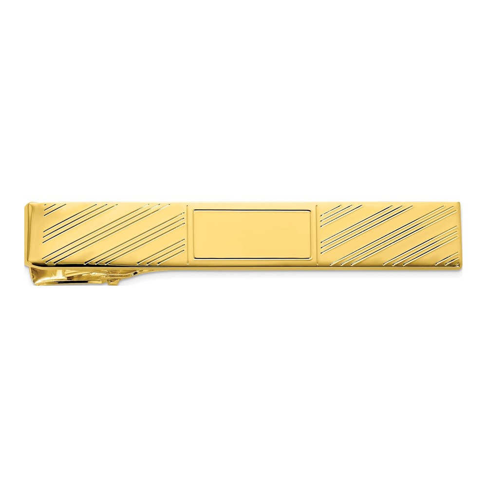 Kelly Waters Gold-Plated Engravable Tie Bar