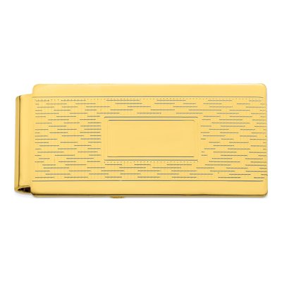 Gold-Plated Engravable Money Clip
