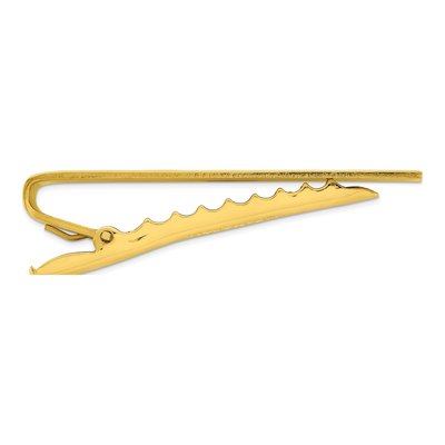 Engravable Gold-Plated Tie Bar – view 2