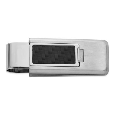 Stainless Steel Carbon Fiber Money Clip