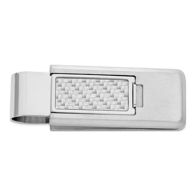 Stainless Steel Carbon Fiber Money Clip