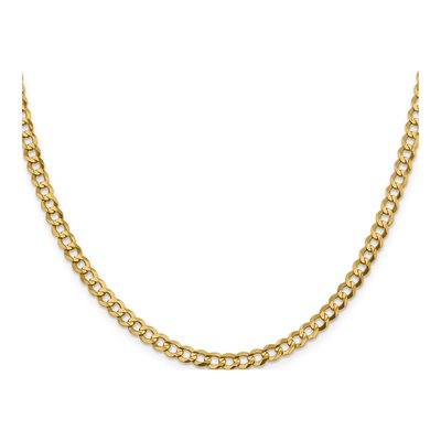 14K Yellow Gold 4.7mm Flat Cuban Chain – view 2