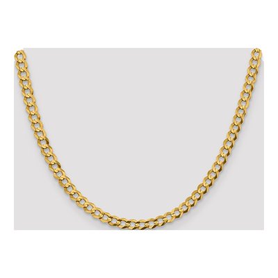 14K Yellow Gold 5.9mm Flat Cuban Chain – view 4