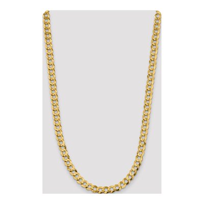 14K Yellow Gold 8.3mm Flat Cuban Chain – view 4