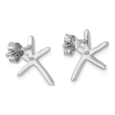 Sterling Silver Starfish Stud Earrings – view 5