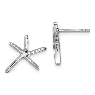 Sterling Silver Starfish Stud Earrings