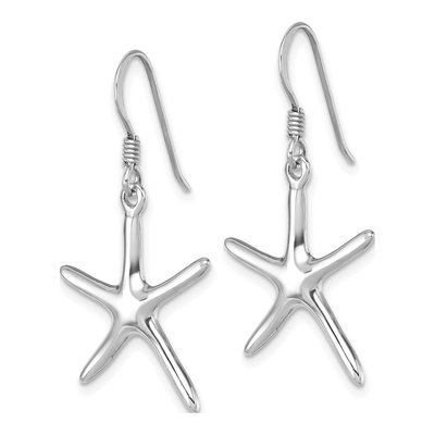 Sterling Silver Starfish Dangle Earrings – view 3