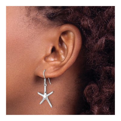 Sterling Silver Starfish Dangle Earrings – view 4