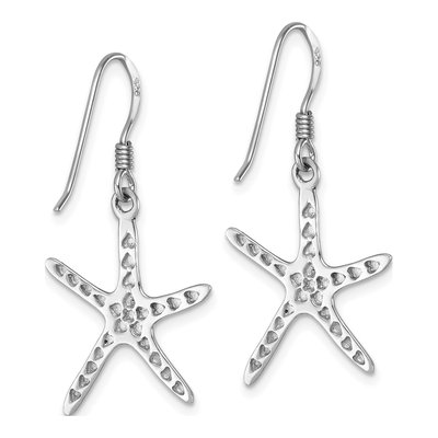 Sterling Silver Starfish Dangle Earrings – view 5
