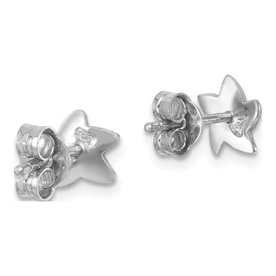 Sterling Silver Enameled Starfish Stud Earrings – view 5