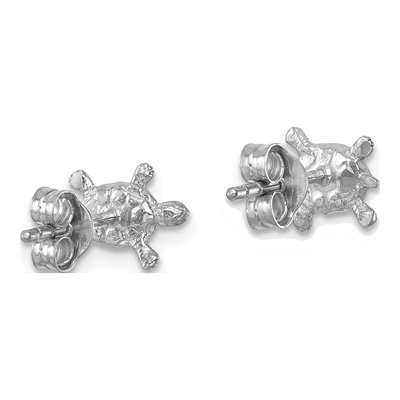 Sterling Silver Turtle Stud Earrings – view 5