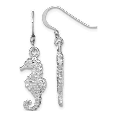 Sterling Silver Seahorse Dangle Earrings