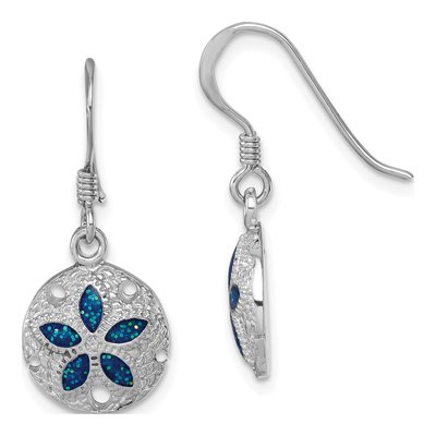 Sterling Silver Sand Dollar Dangle Earrings