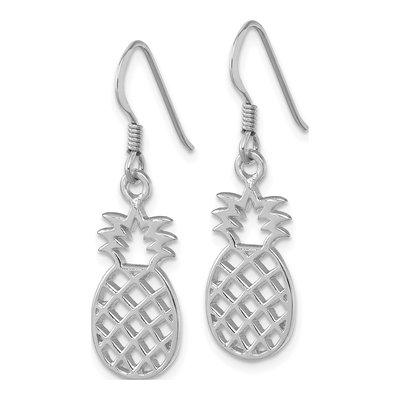 Sterling Silver Pineapple Dangle Earrings – view 3