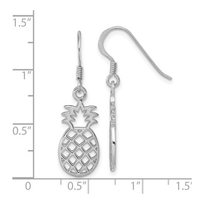Sterling Silver Pineapple Dangle Earrings – view 6