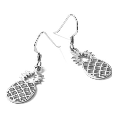 Sterling Silver Pineapple Dangle Earrings – view 7