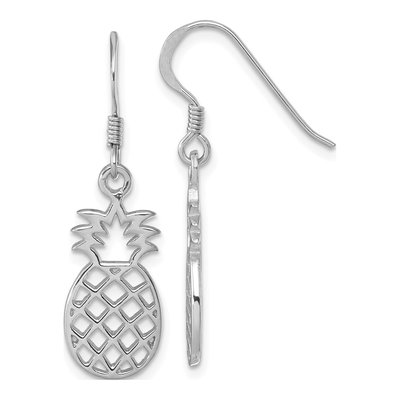 Sterling Silver Pineapple Dangle Earrings