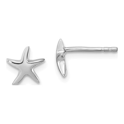 Sterling Silver Starfish Stud Earrings