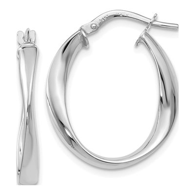 14K Yellow Gold Hoop Earrings