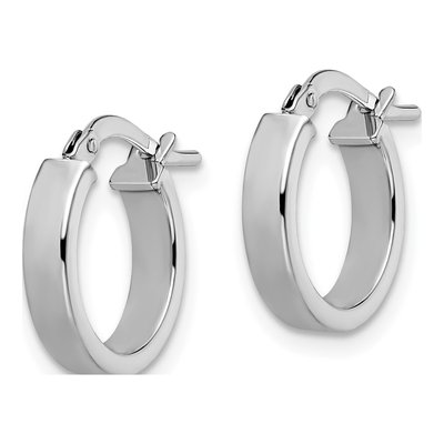 14K Yellow Gold 15mm Hoop Earrings – view 3