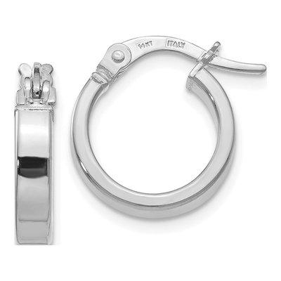 14K Yellow Gold 15mm Hoop Earrings