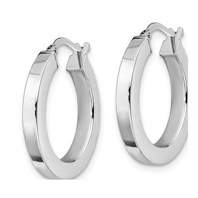 14K Yellow Gold 20mm Hoop Earrings – view 3