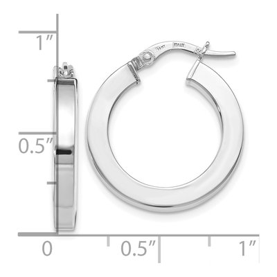 14K Yellow Gold 20mm Hoop Earrings – view 5
