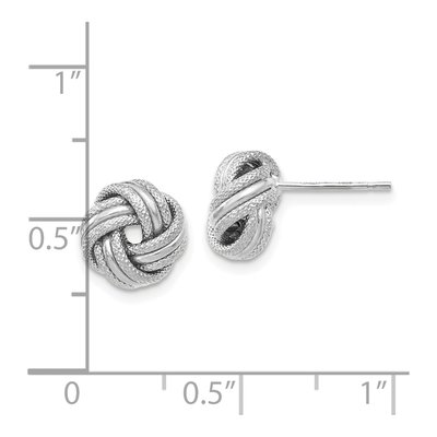 14K Yellow Gold Love Knot Stud Earrings – view 5