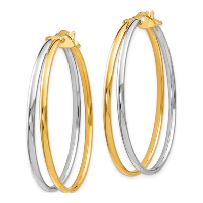 14K Yellow Gold Hoop Earrings – view 3