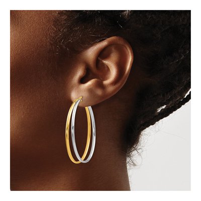14K Yellow Gold Hoop Earrings – view 4