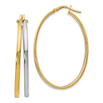 14K Yellow Gold Hoop Earrings