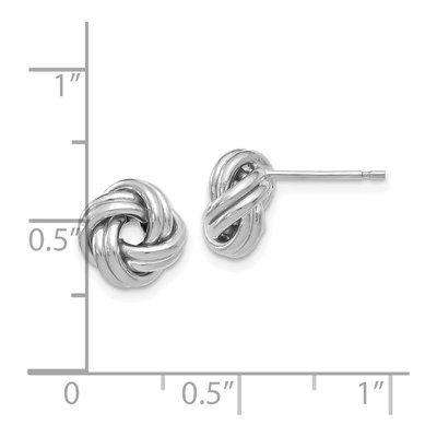 14K Yellow Gold Love Knot Stud Earrings – view 5