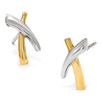 14K Yellow Gold Button Stud Earrings – view 6