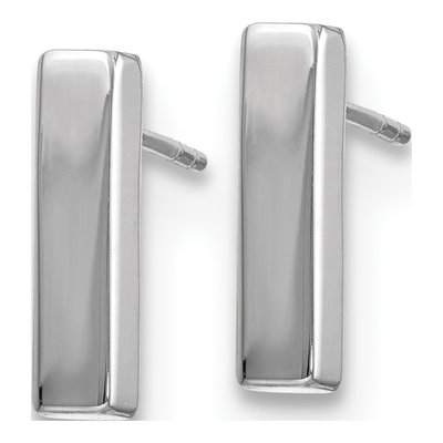 14K White Gold Dangle Earrings – view 3