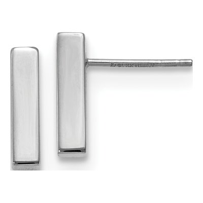 14K White Gold Dangle Earrings