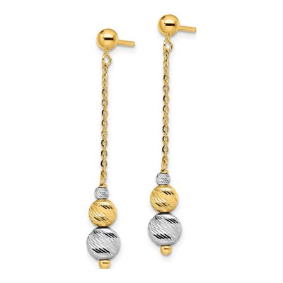 14K Yellow Gold Dangle Earrings – view 3