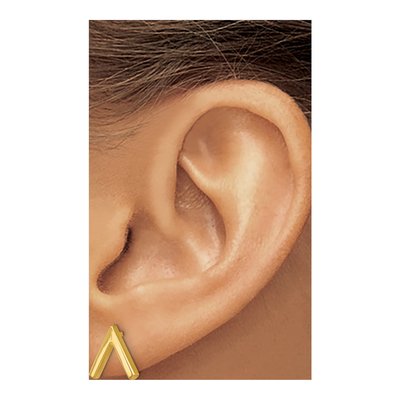 14K Yellow Gold Button Stud Earrings – view 4