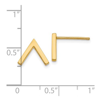 14K Yellow Gold Button Stud Earrings – view 5