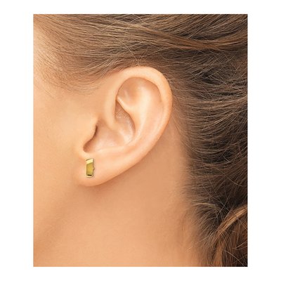 14K Yellow Gold Button Stud Earrings – view 4
