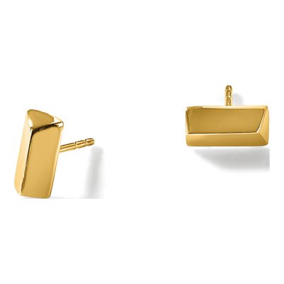 14K Yellow Gold Button Stud Earrings – view 6
