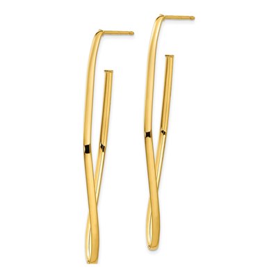14K Yellow Gold Dangle Earrings – view 3