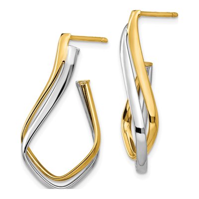 14K Yellow Gold Dangle Earrings – view 3
