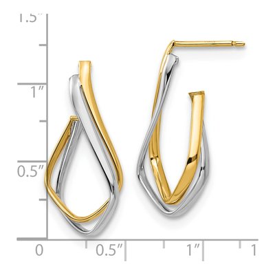 14K Yellow Gold Dangle Earrings – view 5