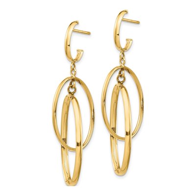 14K Yellow Gold Dangle Earrings – view 3
