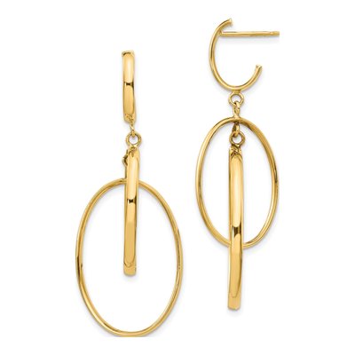 14K Yellow Gold Dangle Earrings